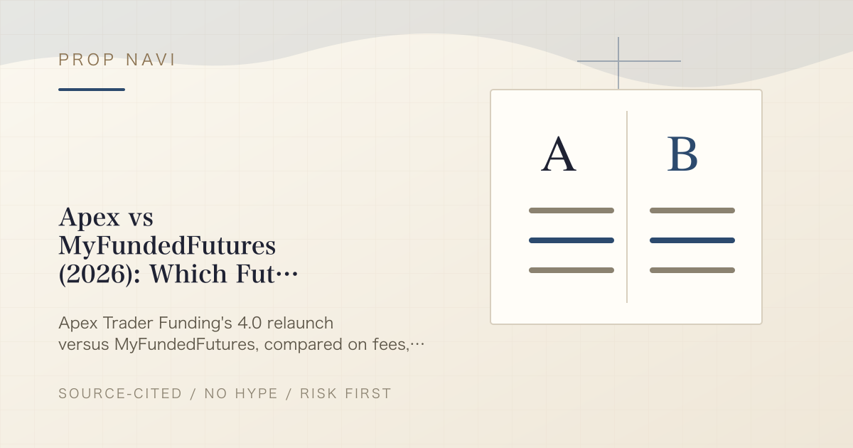 Apex vs MyFundedFutures (2026): Which Futures Prop Firm Actually Pays More?