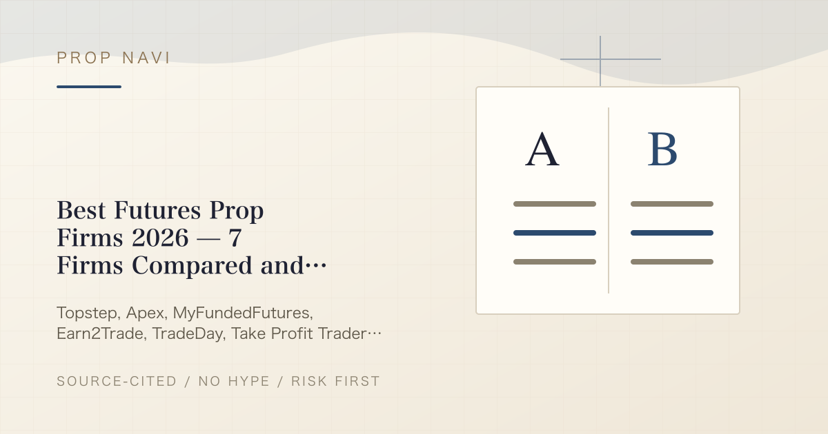 Best Futures Prop Firms 2026 — 7 Firms Compared and How to Choose