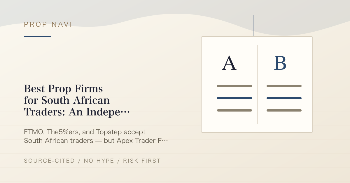 Best Prop Firms for South African Traders: An Independent Guide (Eligibility, FSCA Context, Payments)