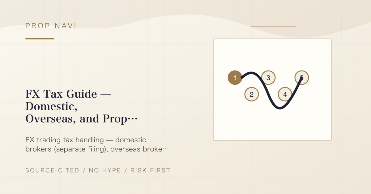 FX Tax Guide — Domestic, Overseas, and Prop Firm