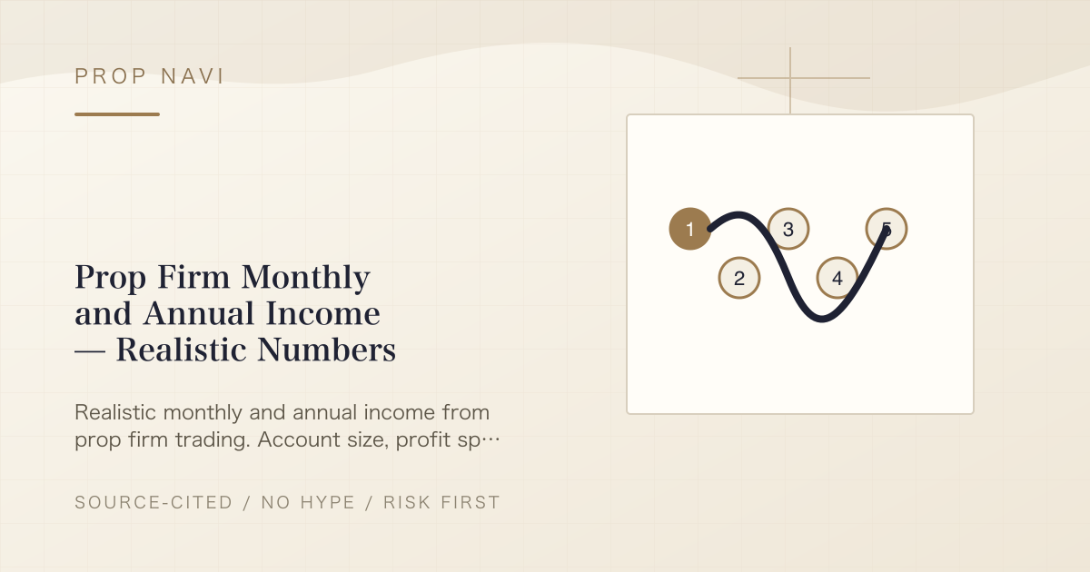 Prop Firm Monthly and Annual Income — Realistic Numbers