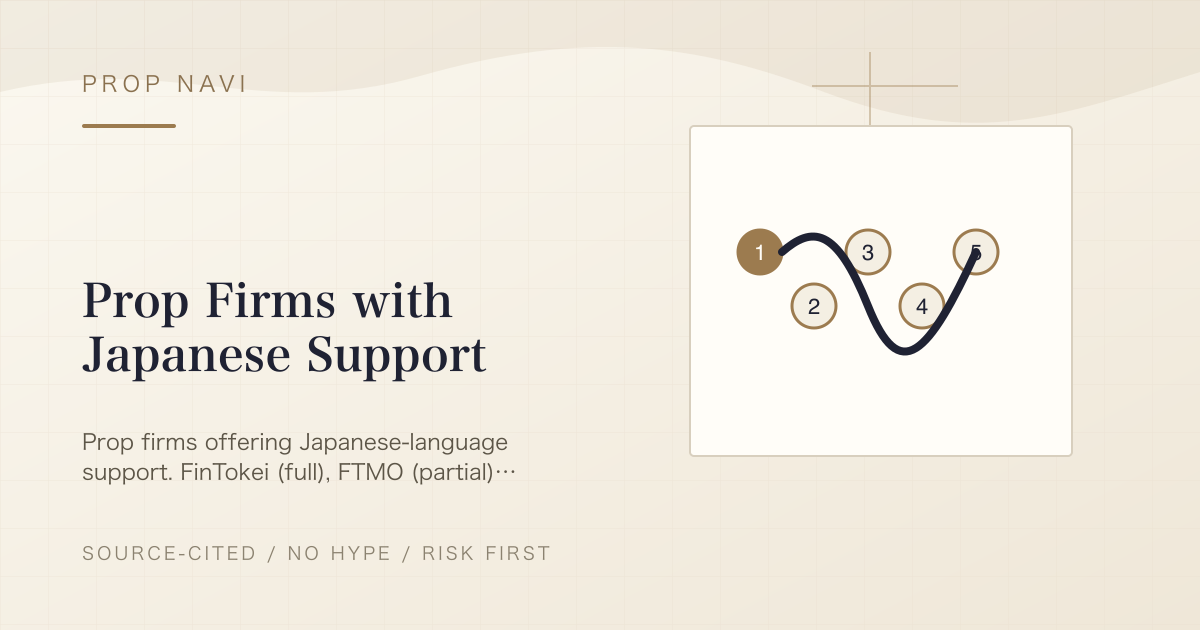 Prop Firms with Japanese Support