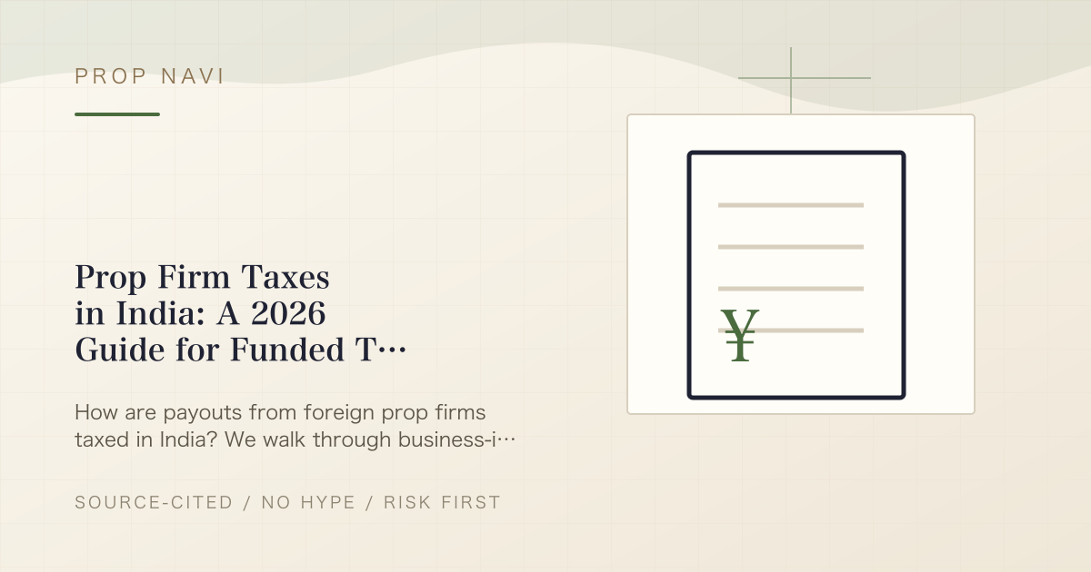 Prop Firm Taxes in India: A 2026 Guide for Funded Traders