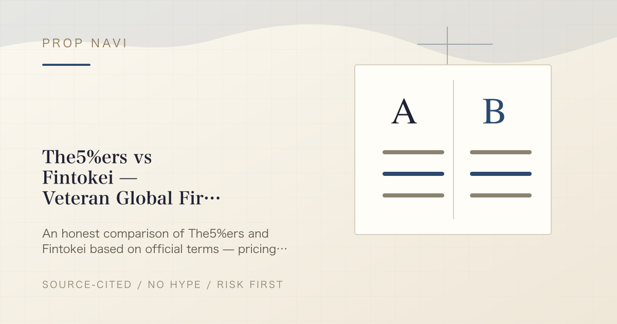 The5%ers vs Fintokei — Veteran Global Firm or Japan-Focused Challenger?