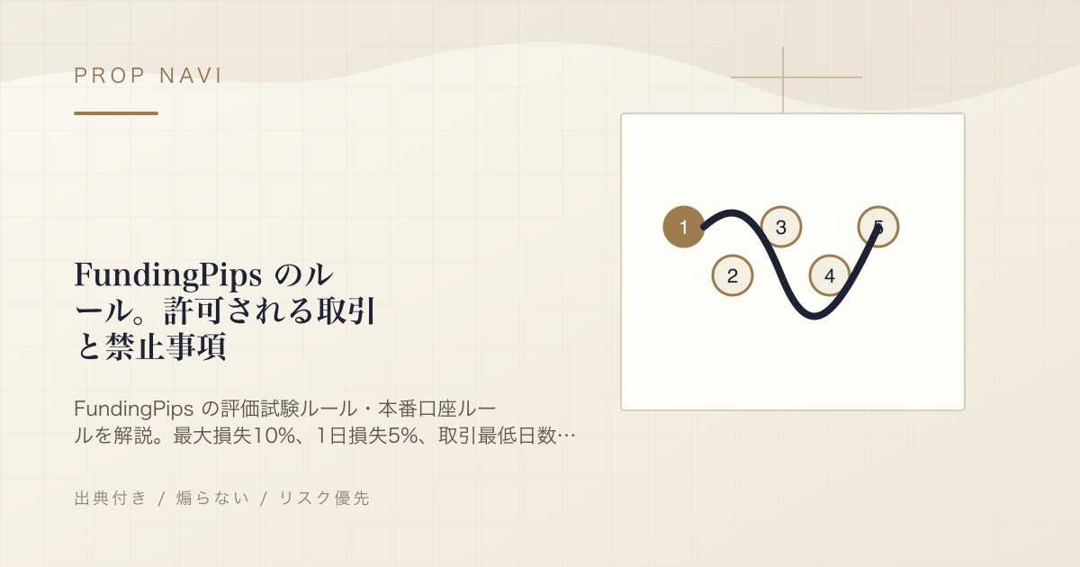 FundingPips のルール。許可される取引と禁止事項