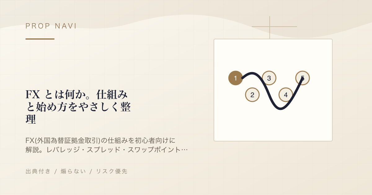 FX とは何か。仕組みと始め方をやさしく整理