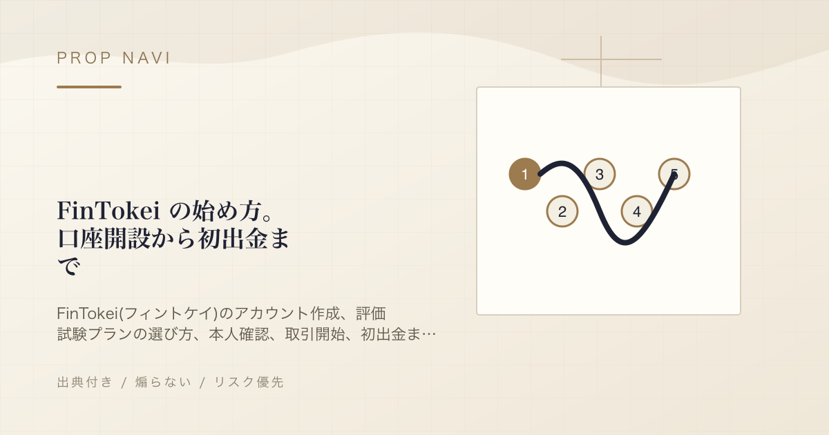 FinTokei の始め方。口座開設から初出金まで