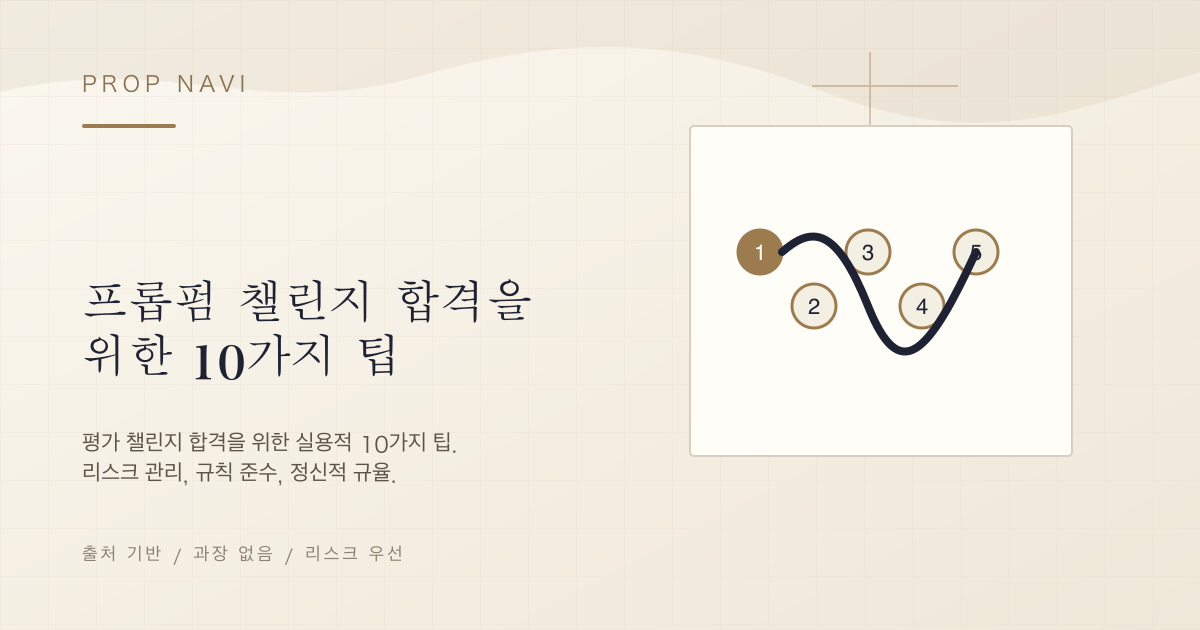 프롭펌 챌린지 합격을 위한 10가지 팁