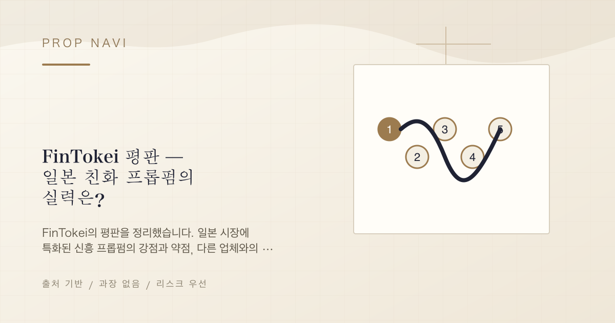 FinTokei 평판 — 일본 친화 프롭펌의 실력은?