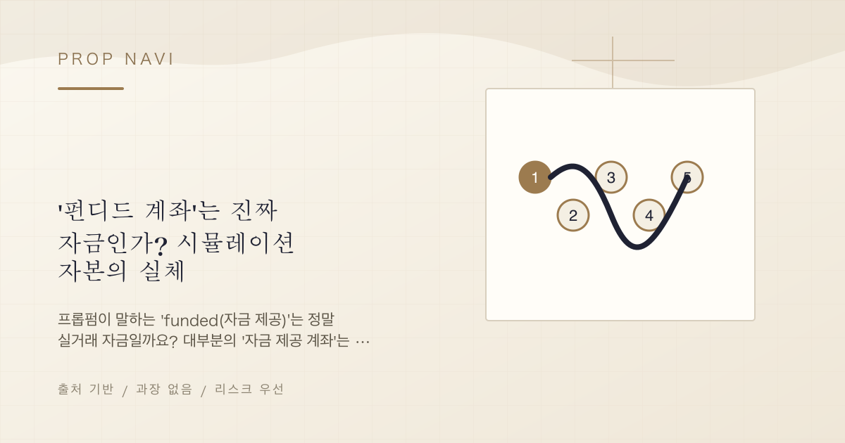 '펀디드 계좌'는 진짜 자금인가? 시뮬레이션 자본의 실체