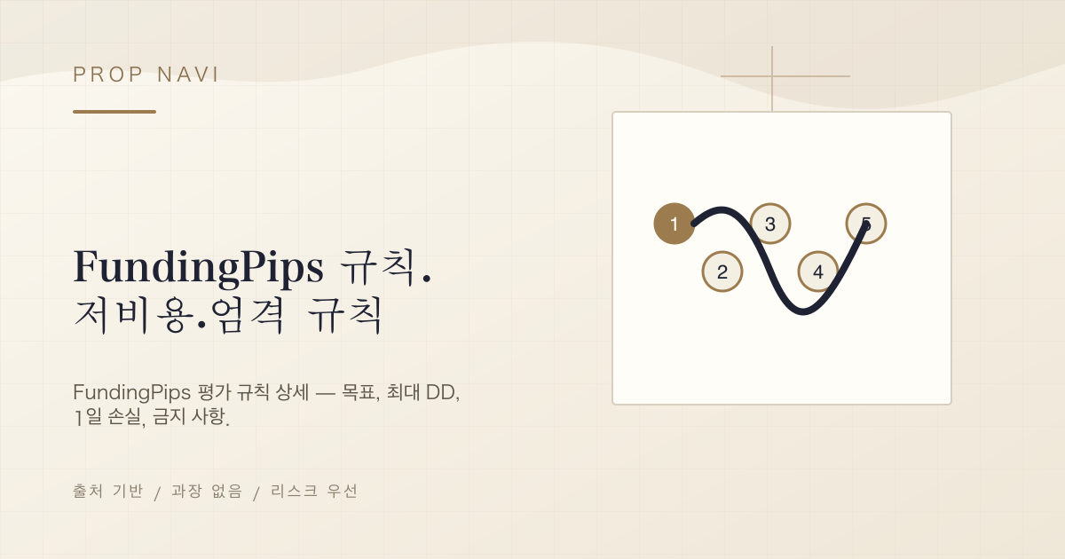 FundingPips 규칙. 저비용·엄격 규칙