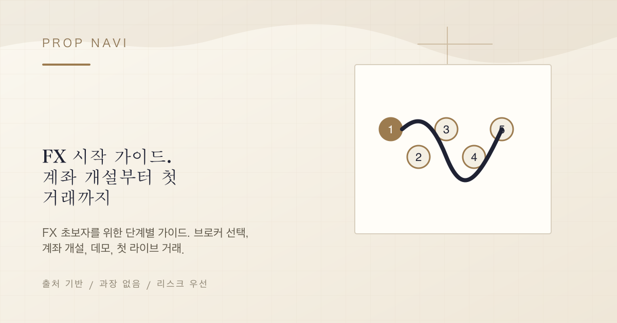 FX 시작 가이드. 계좌 개설부터 첫 거래까지
