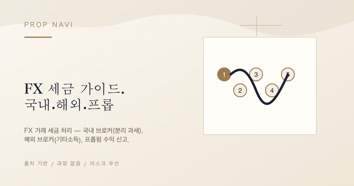 FX 세금 가이드. 국내·해외·프롭