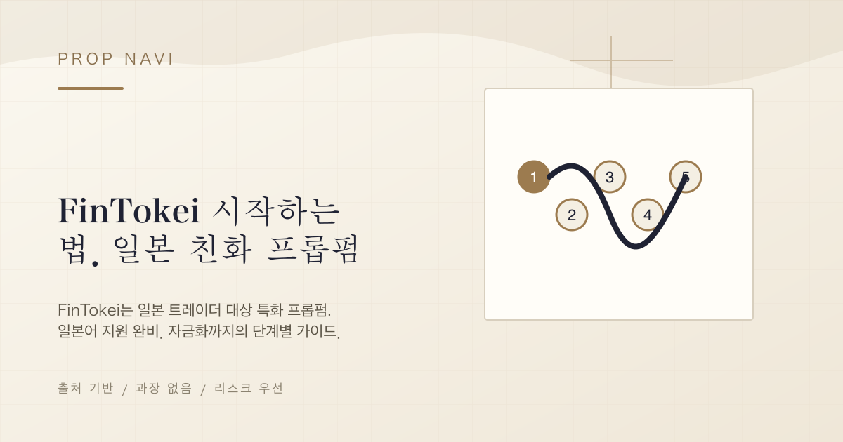 FinTokei 시작하는 법. 일본 친화 프롭펌