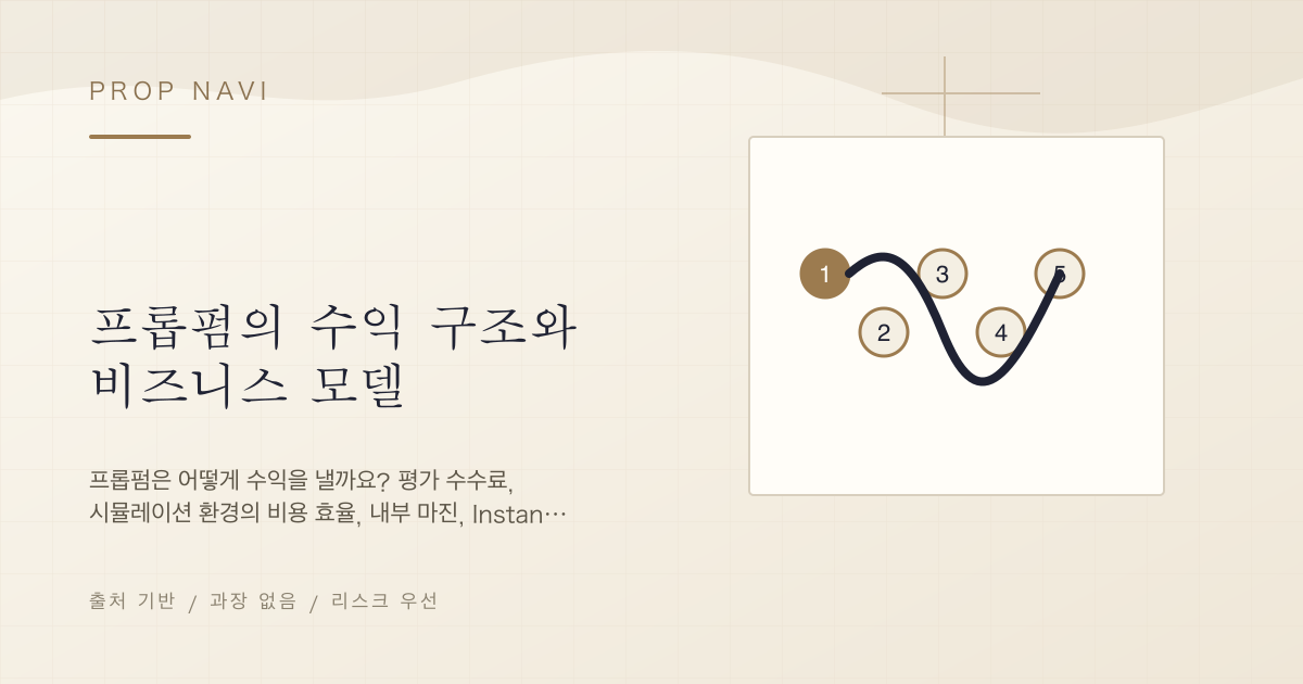 프롭펌의 수익 구조와 비즈니스 모델
