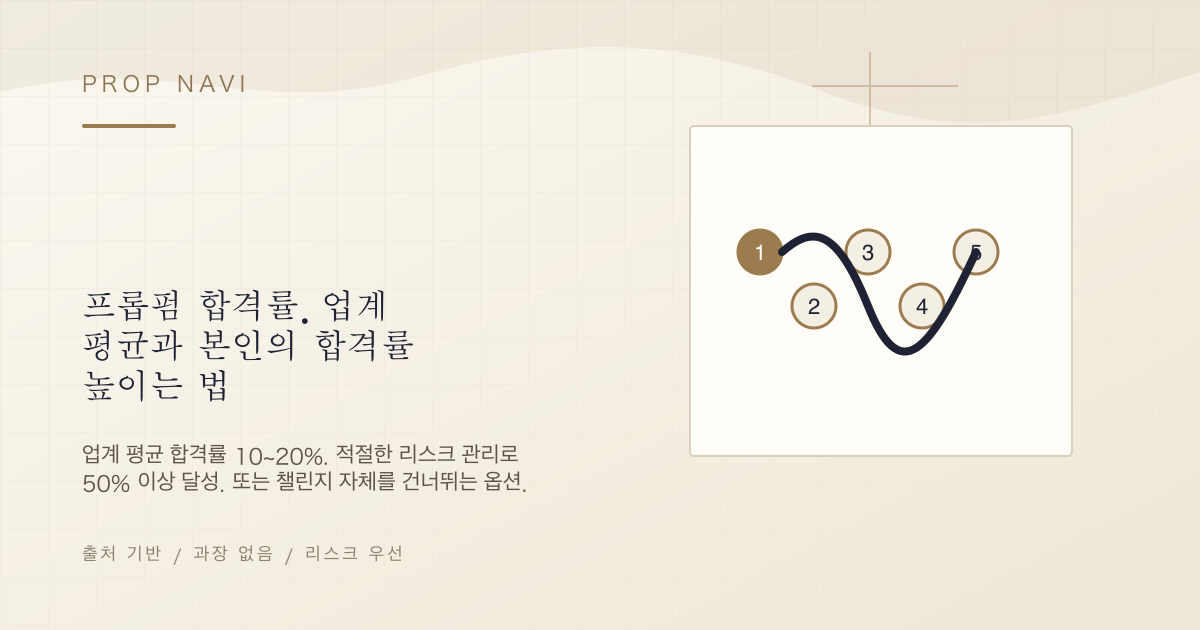 프롭펌 합격률. 업계 평균과 본인의 합격률 높이는 법