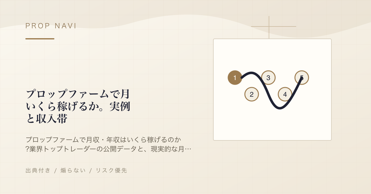プロップファームで月いくら稼げるか。実例と収入帯