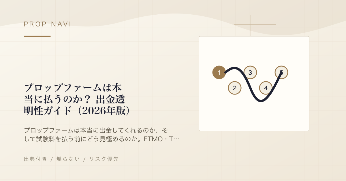 プロップファームは本当に払うのか？ 出金透明性ガイド（2026年版）