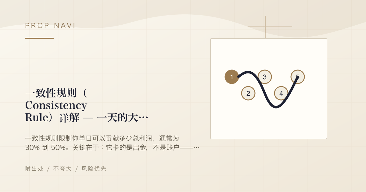 一致性规则（Consistency Rule）详解 — 一天的大赚为何会卡住你的出金