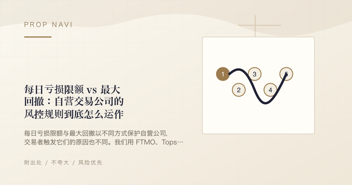 每日亏损限额 vs 最大回撤：自营交易公司的风控规则到底怎么运作