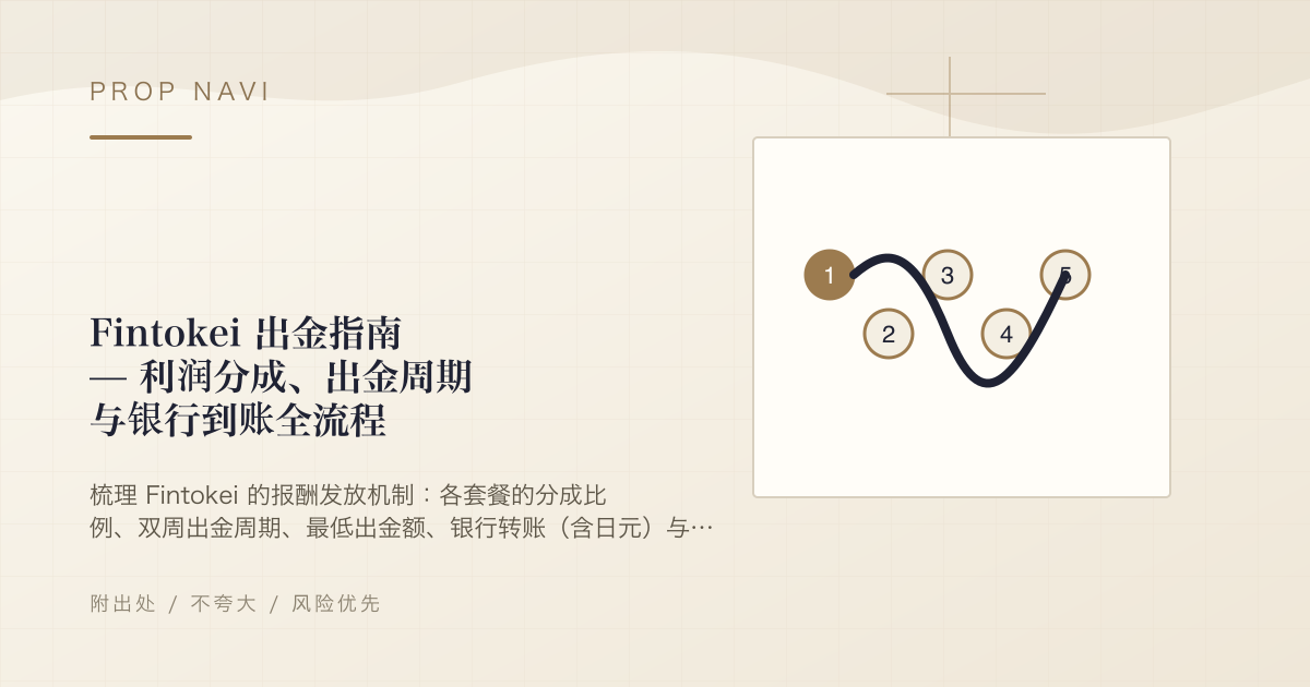 Fintokei 出金指南 — 利润分成、出金周期与银行到账全流程
