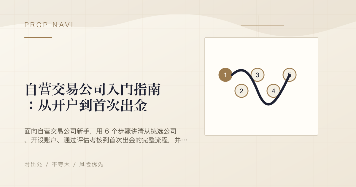 自营交易公司入门指南：从开户到首次出金