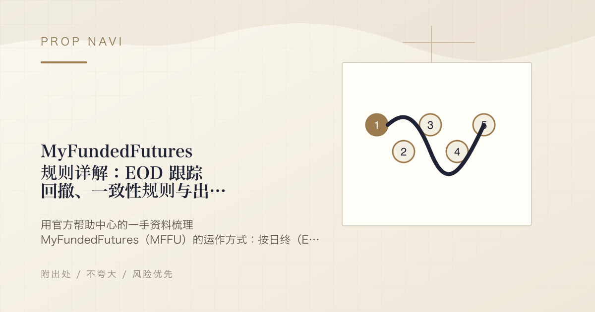 MyFundedFutures 规则详解：EOD 跟踪回撤、一致性规则与出金（2026）