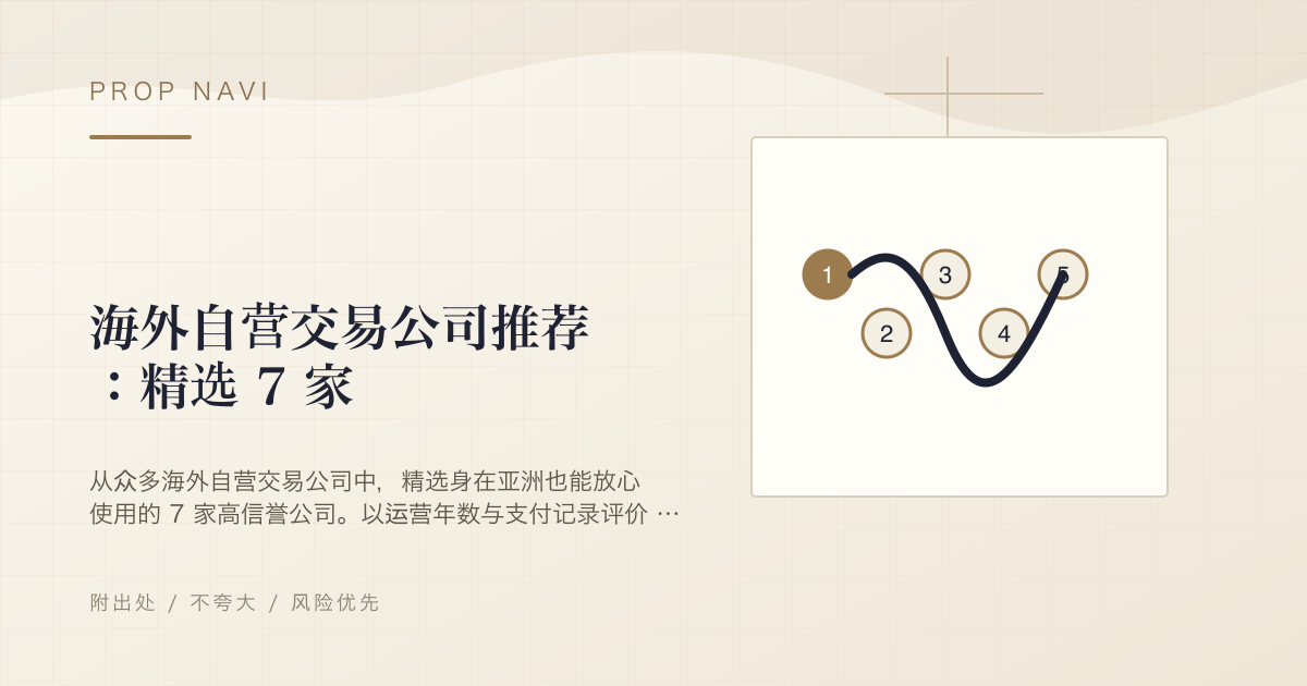 海外自营交易公司推荐：精选 7 家