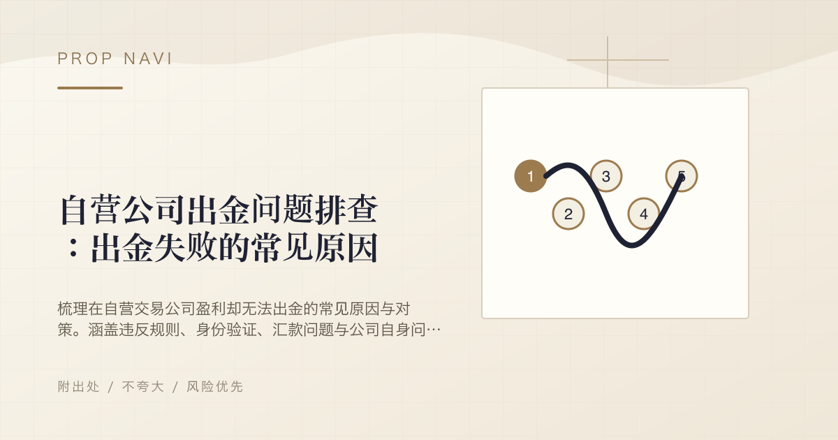 自营公司出金问题排查：出金失败的常见原因
