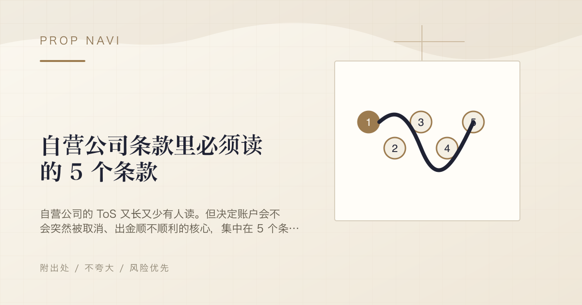 自营公司条款里必须读的 5 个条款
