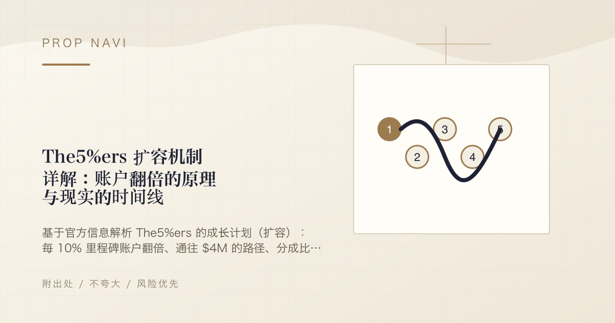 The5%ers 扩容机制详解：账户翻倍的原理与现实的时间线