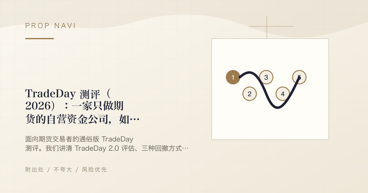 TradeDay 测评（2026）：一家只做期货的自营资金公司，如实解读