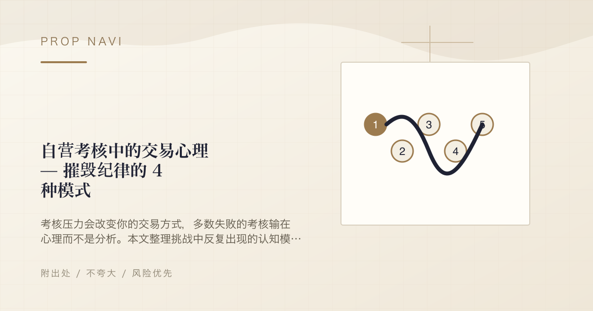 自营考核中的交易心理 — 摧毁纪律的 4 种模式