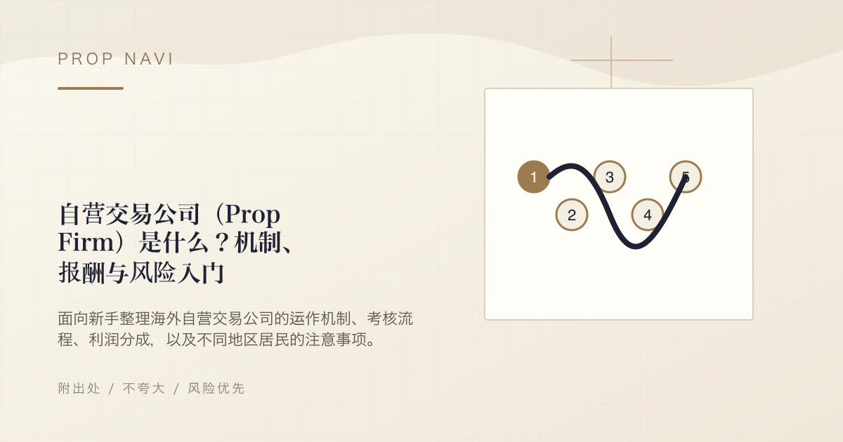 自营交易公司（Prop Firm）是什么？机制、报酬与风险入门