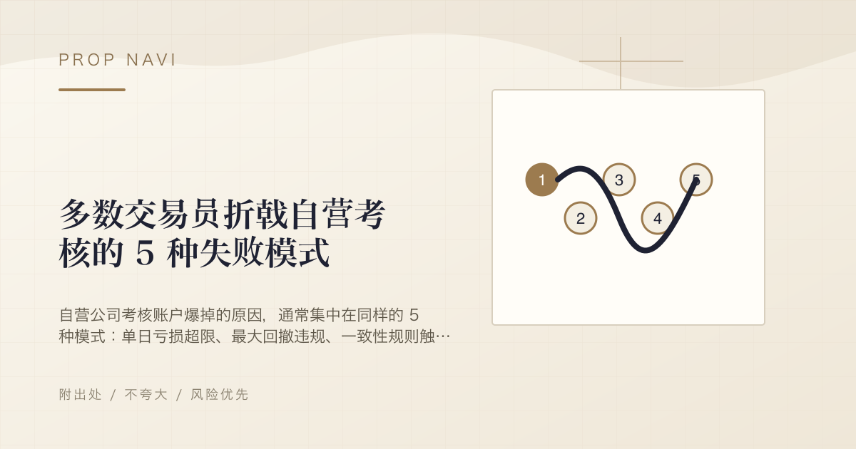 多数交易员折戟自营考核的 5 种失败模式