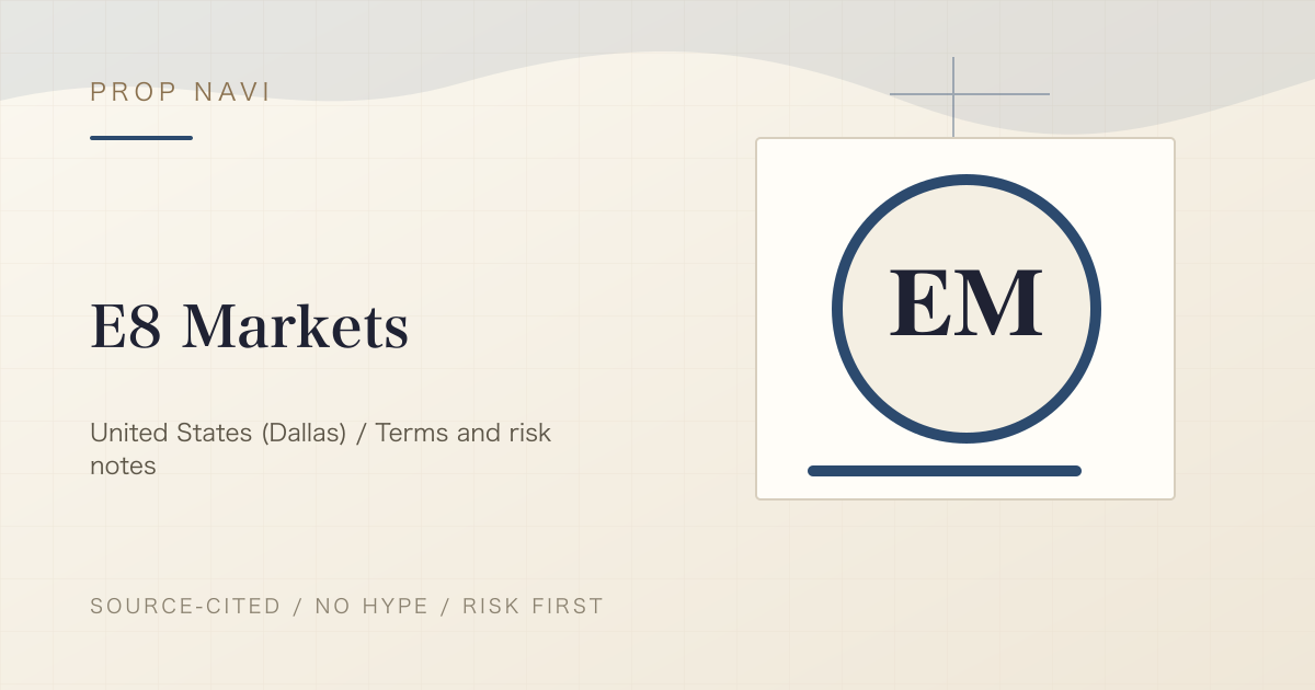 E8 Markets